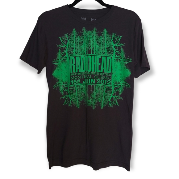 W.A.S.T.E Clothing Tops - RADIOHEAD band tee 2012 Montreal concert made from plastic water bottles
